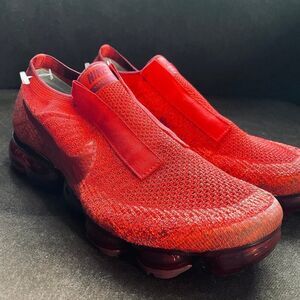 Nike Air VaporMax Moc 2 iD factory custom Red LaceLess Women's 10 US 42 EUR